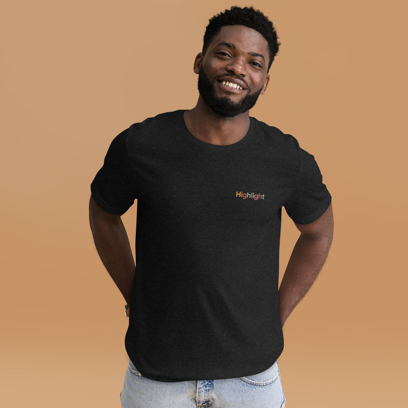 Unisex Colored Embroidered Logo T-Shirt