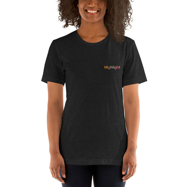 Unisex Colored Embroidered Logo T-Shirt