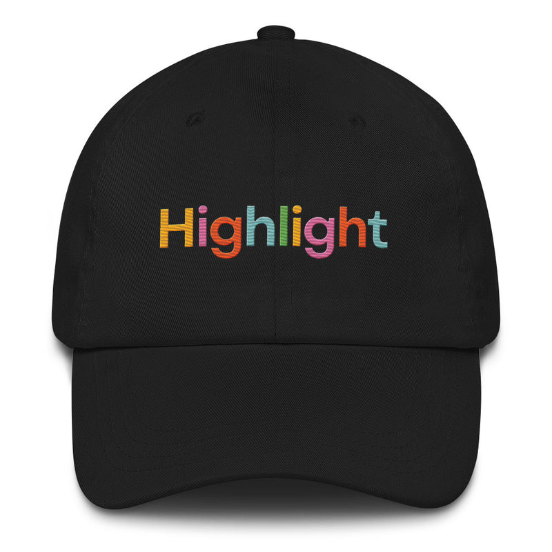 Colored Logo Embroidered Dad hat