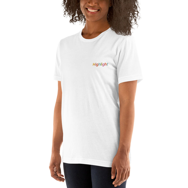 Unisex Colored Embroidered Logo T-Shirt